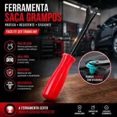 Removedor De Grampos Plásticos Automotivo Saca Grampo