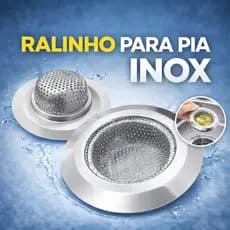Ralo Para Pia De Cozinha Inox Cestinho 9cm Ralinho Premium
