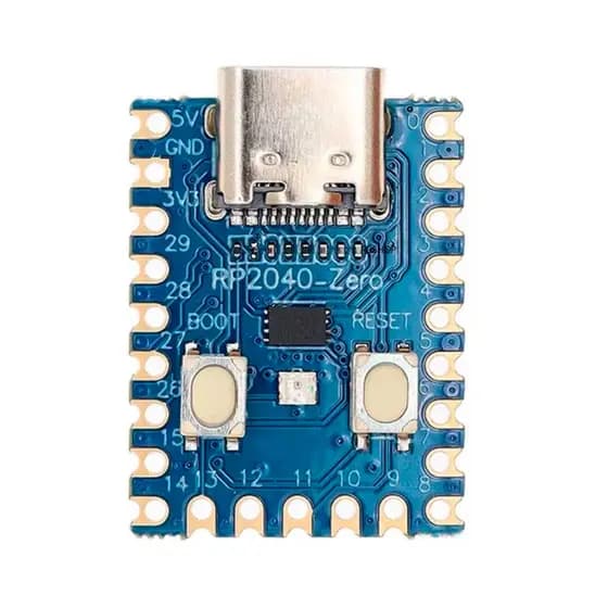 RP2040 Zero – Placa de Desenvolvimento Compatível com Raspberry Pi Pico / Picofly