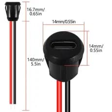 Kit Conector Tipo C Femea com até 5 unidades
