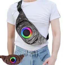 Bolsa Multifuncional e Moderna com Caixa de Som Acoplada a Bag FM/USB Pochete