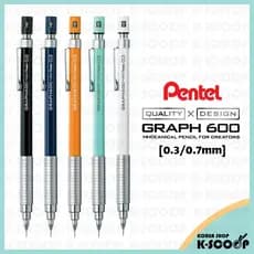 Lápis Mecânico Pentel Graph 600 PG603 0.3 Mm/PG607 0.7 De Desenho