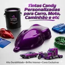 Tintas Candy Personalizadas para Carro, Moto, Caminhão e etc 900ml/400ml