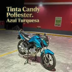 Tinta automotiva base poliester Azul Turquesa Candy perolizado Exclusiva 225ml/400ml/900ml