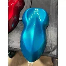 Tinta automotiva base poliester Azul Turquesa Candy perolizado JÁ DILUIDO 225ml/450ml/900ml