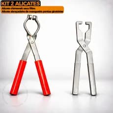 Kit 2 Alicate Chimonek Saca Filtro E Alicate Abraçadeira Mangueira Pontas Giratórias Profissional