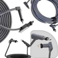 Cabo Reposição Starlink 15m-23m V2 Gen2 Extensão Antena Roteador À Prova D'água