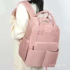 Mochila de Maternidade Impermeável com Porta-Garrafa e Compartimento Impermeável para Fraldas OWPQ