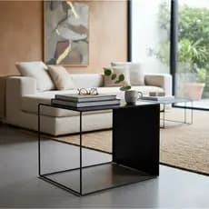Mesa De Centro MURILO de chapa Quadrada 39x48x36cm industrial