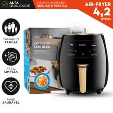 Air Fryer 4,2 Litros 1500W 127v Digital Sem Óleo Timer Antiaderente Fácil Limpeza - Spro