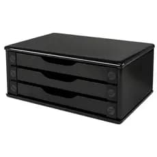 Suporte para Monitor Souza 3 Gavetas Preto