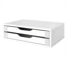 Suporte para Monitor Branco Souza 2 Gavetas