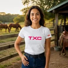 Camiseta Baby Look Feminina Texas Country Rodeio Tendência Algodão Moda Country