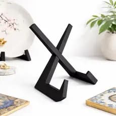 Suporte para Pratos Decorativos e Azulejos Base Expositora Porta Retrato Quadro e Livro