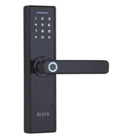 Fechadura Digital De Embutir Com Biometria e Senha Esf-de2000b Preta Elsys