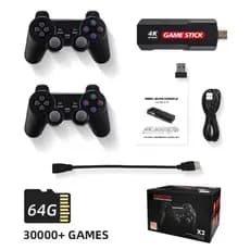 Game Stick GD10 ORIGINAL AMPOWN +45.000 Jogos 64GB +2 Controles Console com PSP, N64, muitos outros