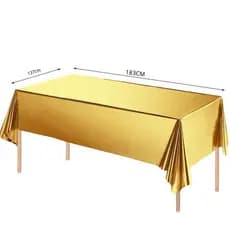 Toalha de Mesa Metalizada Lisa Brilhante 1,83x1,37M festa decoracao enfeite surpresa aniversario