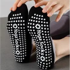 Novas meias de yoga profissionais para mulheres, antiderrapantes, ideais para iniciantes em Pilates, atividades indoor,
