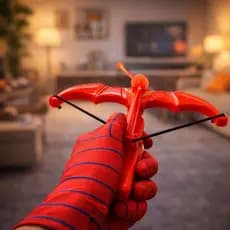 Luva Homem Aranha Infantil com Lançador de Flechas Brinquedo Seguro para Crianças