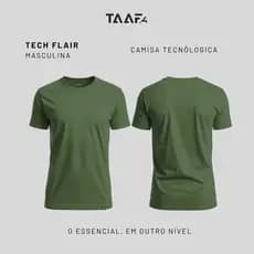 Camisa Masculina Tech Anti Odor Gola Careca Camisa Não Amassa Controle Térmico Treino Casual Dia a Dia Modal Academia