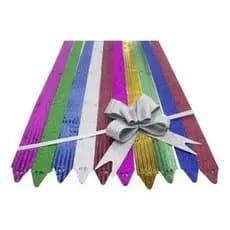 100 laço para presente 12x22 com glliter