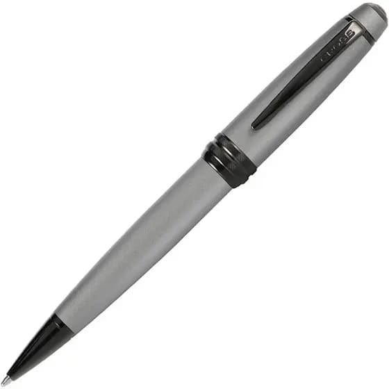 CROSS Ballpoint Pen, Oil-Based, Bailey, Matte Gray Lacquer, NAT0452-20, Genuine Import
