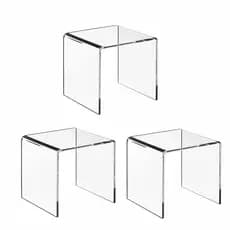 Kit C/ 3 Displays Expositores Acrílico Para Vitrines
