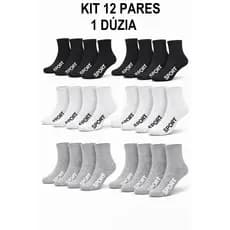 9 PARES DE MEIAS CANO MÉDIO ESPORTIVA TRABALHO DIA A DIA ECONOMIA PREÇO BOM COMBO PACK