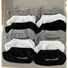 KIT 12 PARES  MEIAS sapatilha invisível em algodão feminina/masculina unissex trabalho academia