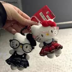 itens Chaveiro De Pelúcia Sanrio Hello Kitty De Desenho Animado Pingente Fofo Boneca Requintado Criativo Mochila Acessór