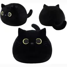 Almofada Japonesa Criativa Preta De Cintura Para Gato Boneca De animal Bonito Enviar Namorada Presente Travesseiro Redon