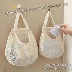 Sacos Suspensos De Armazenamento De Rede , Parede , Guarda-Roupa Roupas Íntimas E Meias , Cestas Vegetais Frutas