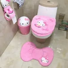 Capa de Assento de Vaso Sanitário Fofa Almofada para Uso Doméstico Anel de Vaso Sanitário Adesivo Capa de Assento de Vas