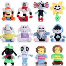 16 Estilo 20-30cm Jogo Undertale Frisk Toriel Sans Papyrus Undyne Alphys Brinquedos De Pelúcia Boneca Recheada Suave Par