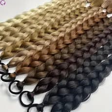 Peruca De Rabo De Cavalo Trançado De 24 Polegadas Feminina Peça De Cabelo Sintético Macio Para Mulheres Meninas Uso Diár
