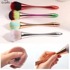 [GrandLarge] Rosa Escova De Poeira Do Prego Flor Da Arte Gel Polonês Escovas De Limpeza Cosmética Acessórios Ferramentas