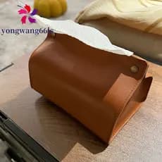 YONGWANG Suporte De Tecido Para Hotel , Carro , Couro PU , Mesa , Banheiro , Quarto , Lenços Umedecidos , Estojo De Arma