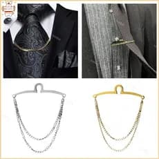 Masculino Gravata Corrente Camisa Clipe Correntes Duplas Acessórios Casamento Negócios