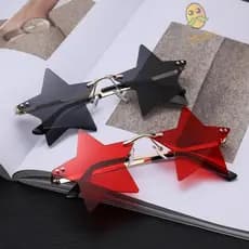 MILLNEY Star Shape Cute Decoração De Natal Óculos De Sol Engraçados