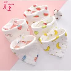 Babete De 10 Camadas De Gaze De Algodão Baby Bibs Triangular Recém-Nascido