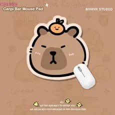 [kaan] Tapete De Rato Irregular Dos Desenhos Animados Bonito Capivara Mousepad Tapetes De Mesa Do Computador Criativo An