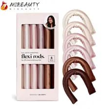 MIBEAUTY 6 Pçs/set Encrespadores De Cabelo , Faz O Macio Sono Durante A Noite Haste De Ondulação Sem Calor , Rolo Pregui