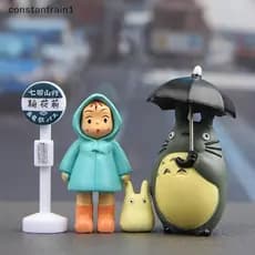 [CST] 4 Unidades/Lote 3-5 Cm Anime Meu Vizinho Totoro Action Figure Brinquedo Hayao Miyazaki Presente [BR]