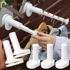 Rack De Secagem De Roupas Retrátil Para Viagem | Varal Dobrável ABS Com Clipes , Design Compacto Uso Em Hotéis/Casas , S