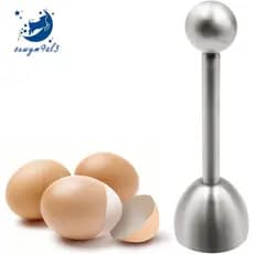 Ferramenta para Cortar Ovos, Cortador de Cozinha, Separador de Casca de Ovo para Ovos Cozidos