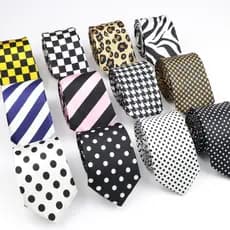 ZONFAZ Nova Novidade Gravata Magricela Masculina Colorida Impressa Com Listras De Seda De Casamento Casual Pescoço Estre