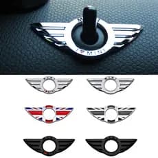 Decoração de emblema para fechadura de porta de carro com logotipo, adequada para Mini Cooper S R50 R53 R56 R60 F56 R57