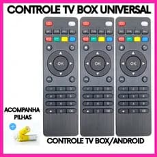 Controle Remoto Compatível com TV BOX, Ideal Para Substituir Controles Originais