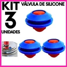 Kit 3 Válvula de Silicone Panela de Pressão Universal | Reposição Segurança