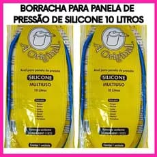 Borracha Panela de Pressão 10 Litros Silicone Universal – Reposição Vedação 6 Unidades